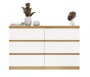 Komoda Malwa M6 120 cm z szufladami do salonu dąb artisan/biały