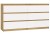 Komoda Malwa M6 140 cm z szufladami do salonu dąb artisan/biały