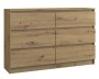 Komoda Malwa M6 120 cm z szufladami do salonu dąb artisan