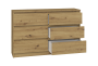 Komoda Malwa M6 120 cm z szufladami do salonu dąb artisan