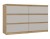 Komoda Malwa M6 120 cm z szufladami do salonu dąb artisan/kaszmir