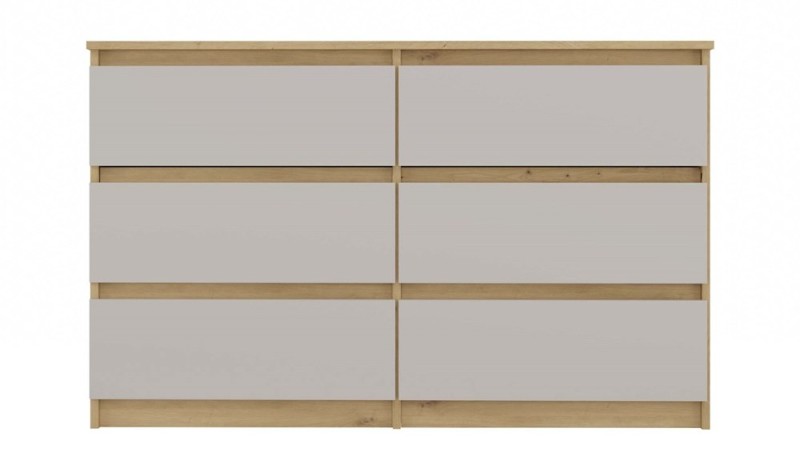 Komoda Malwa M6 120 cm z szufladami do salonu dąb artisan/kaszmir