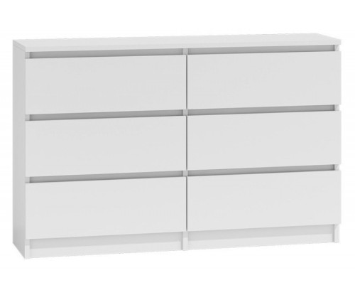 Komoda Malwa M6 120 cm z szufladami do salonu biały