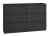 Komoda Malwa M6 120 cm z szufladami do salonu czarny