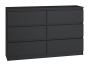 Komoda Malwa M6 120 cm z szufladami do salonu czarny
