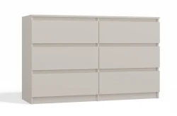 Komoda Malwa M6 120 cm z szufladami do salonu kaszmir