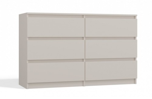 Komoda Malwa M6 120 cm z szufladami do salonu kaszmir