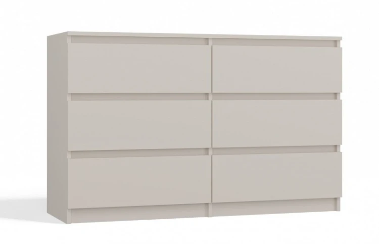 Komoda Malwa M6 120 cm z szufladami do salonu kaszmir