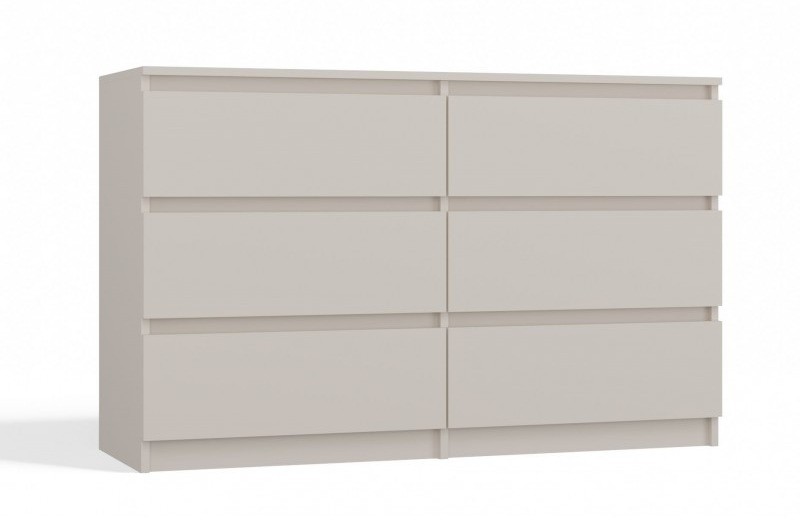 Komoda Malwa M6 120 cm z szufladami do salonu kaszmir