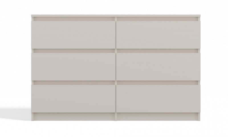 Komoda Malwa M6 120 cm z szufladami do salonu kaszmir