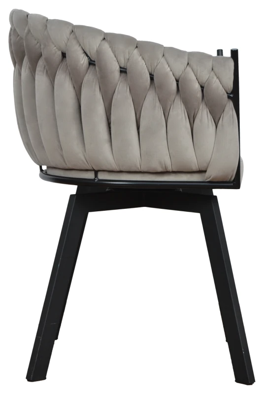 Fotel Larissa Black Lumo