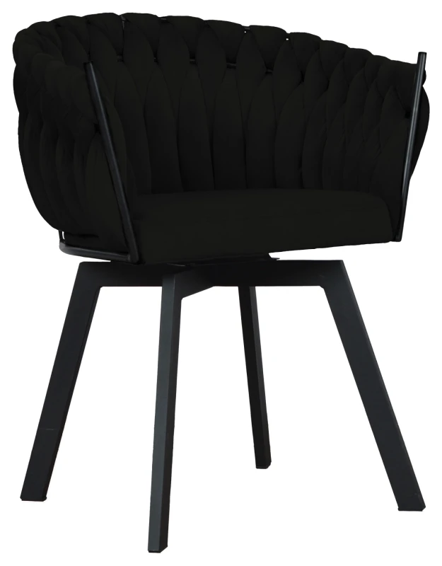 Fotel Larissa Black Lumo, Riviera 100