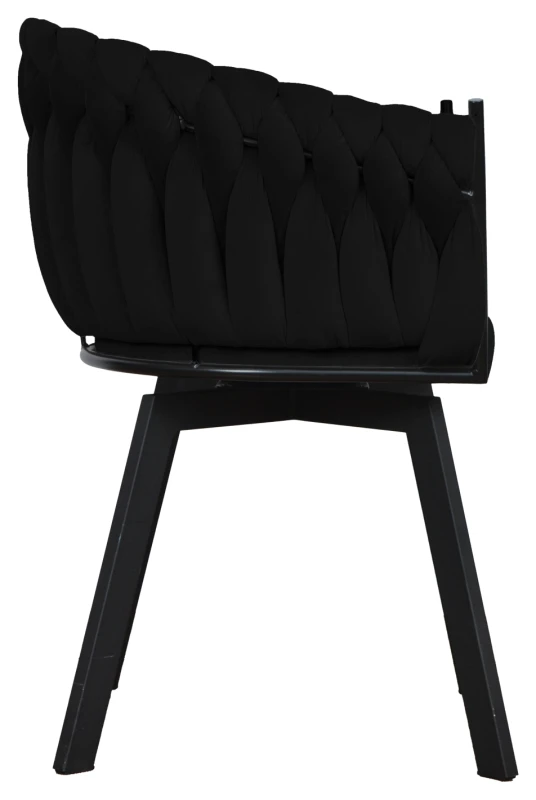 Fotel Larissa Black Lumo, Riviera 100