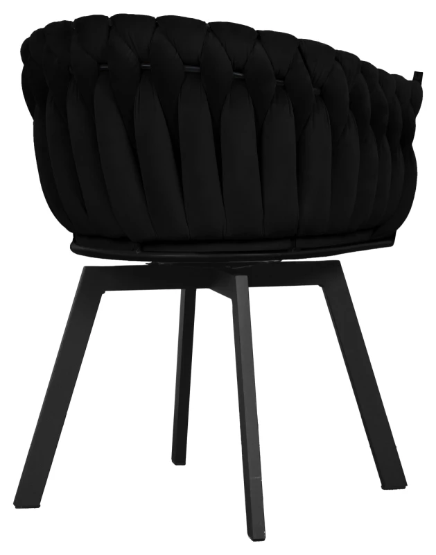 Fotel Larissa Black Lumo, Riviera 100