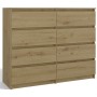Komoda Malwa M8 120 cm z szufladami do salonu dąb artisan