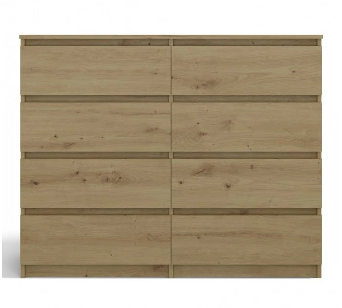 Komoda Malwa M8 120 cm z szufladami do salonu dąb artisan