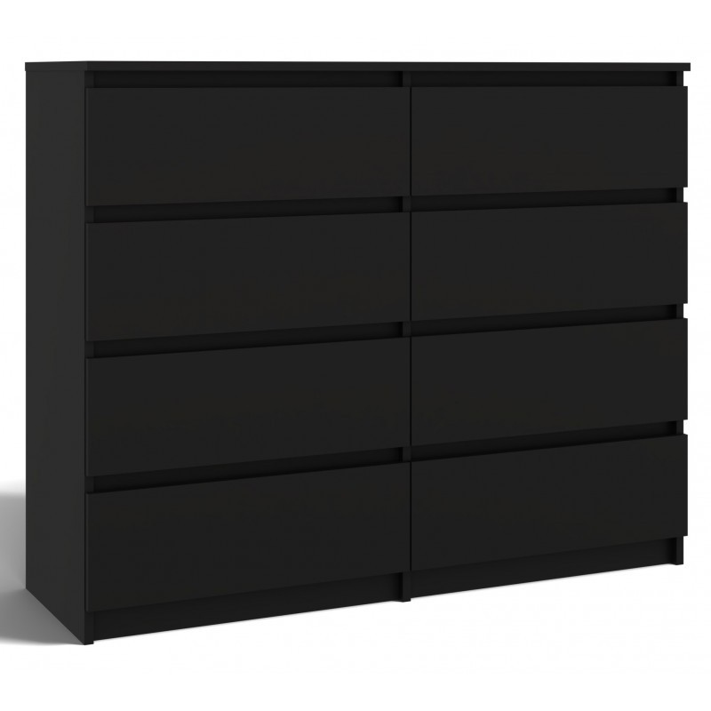 Komoda Malwa M8 120 cm z szufladami do salonu czarny