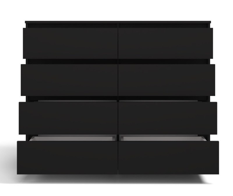 Komoda Malwa M8 120 cm z szufladami do salonu czarny