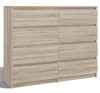Komoda Malwa M8 120 cm z szufladami do salonu dąb sonoma