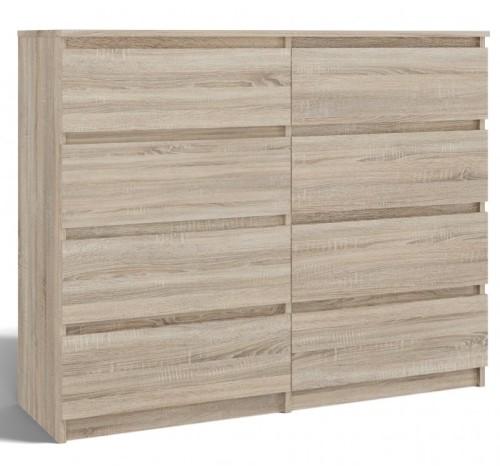 Komoda Malwa M8 120 cm z szufladami do salonu dąb sonoma