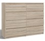 Komoda Malwa M8 120 cm z szufladami do salonu dąb sonoma