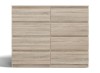 Komoda Malwa M8 120 cm z szufladami do salonu dąb sonoma