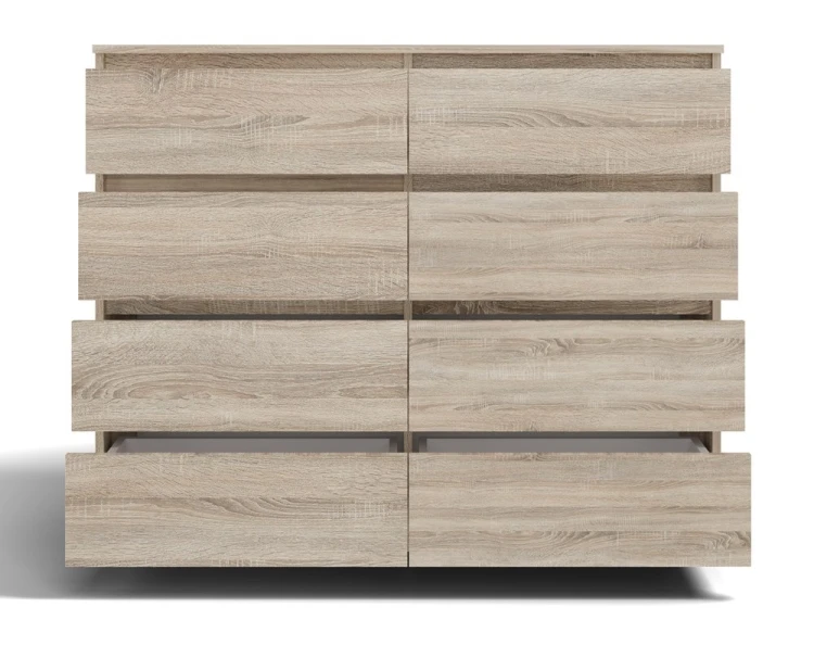 Komoda Malwa M8 120 cm z szufladami do salonu dąb sonoma