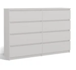 Komoda Malwa M8 140 cm z szufladami do salonu biały