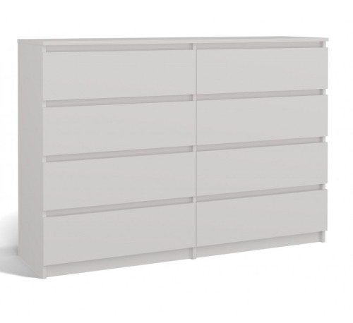 Komoda Malwa M8 140 cm z szufladami do salonu biały