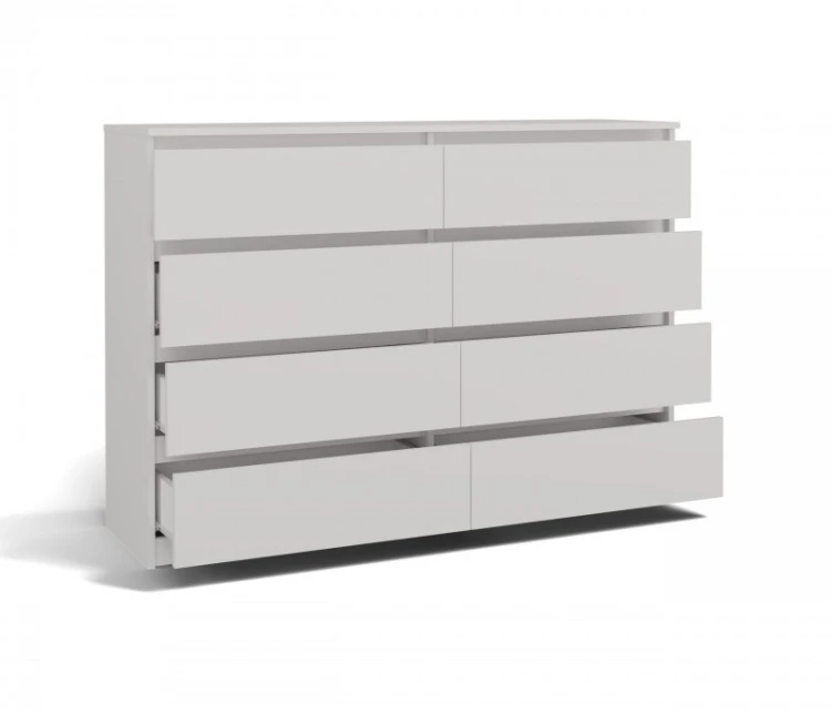 Komoda Malwa M8 140 cm z szufladami do salonu biały