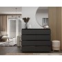 Komoda Malwa M8 140 cm z szufladami do salonu czarny