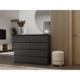 Komoda Malwa M8 140 cm z szufladami do salonu czarny