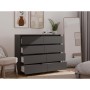 Komoda Malwa M8 140 cm z szufladami do salonu czarny