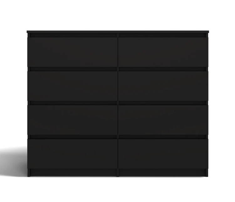 Komoda Malwa M8 140 cm z szufladami do salonu czarny