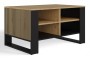 Stolik kawowy Modern 4P Slim prostokątny z półkami 90 cm dąb artisan/czarny