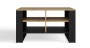 Stolik kawowy Modern 4P Slim prostokątny z półkami 90 cm dąb artisan/czarny