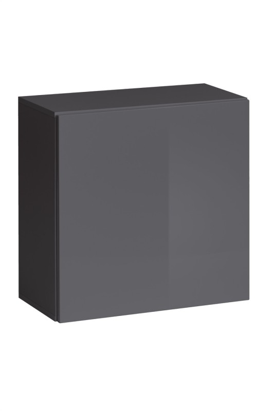 Korpus: grafit mat / Fronty: grafit wysoki połysk PVC