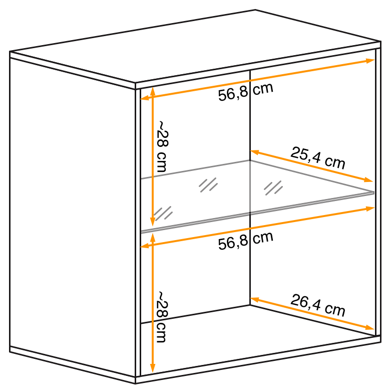 Witryna Switch WW 3 wisząca do salonu