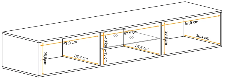 Szafka RTV Switch 3 z oświetleniem LED