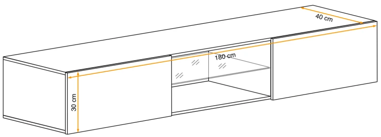 Szafka RTV Switch 3 z oświetleniem LED