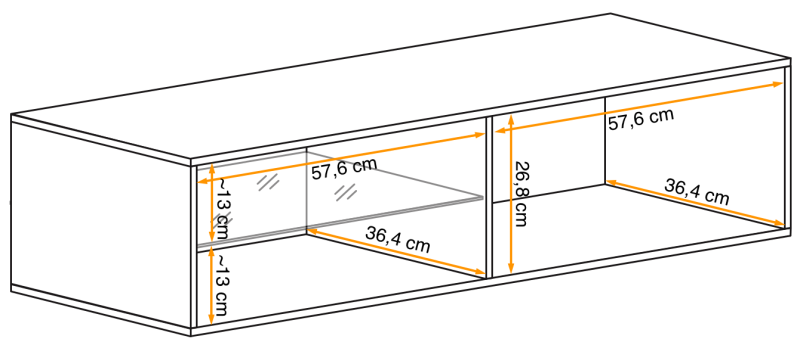 Szafka RTV Switch 4 z oświetleniem LED