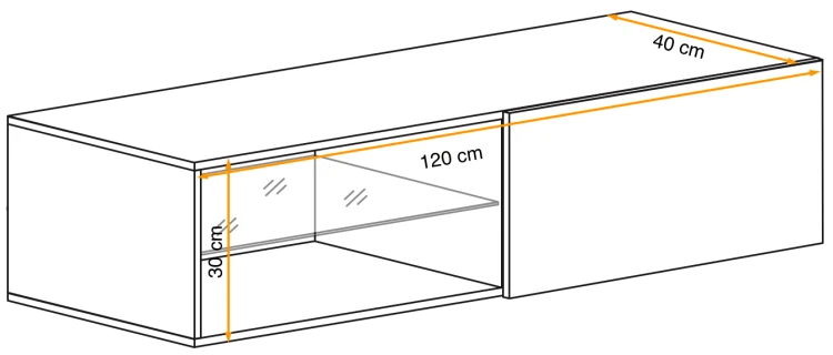 Szafka RTV Switch 4 z oświetleniem LED