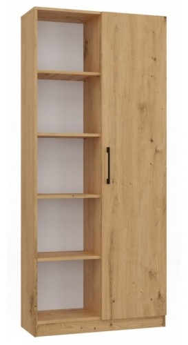 Regał biurowy Malwa RD-80 półotwarty nowoczesny 80 cm dąb artisan
