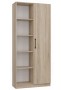 Regał biurowy Malwa RD-80 półotwarty nowoczesny 80 cm dąb sonoma