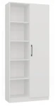 Regał biurowy Malwa RD-80 półotwarty nowoczesny 80 cm biały