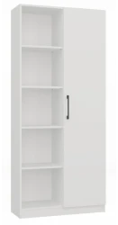 Regał biurowy Malwa RD-80 półotwarty nowoczesny 80 cm biały