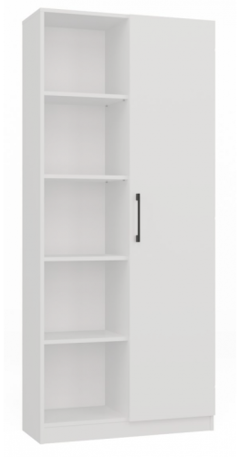 Regał biurowy Malwa RD-80 półotwarty nowoczesny 80 cm biały