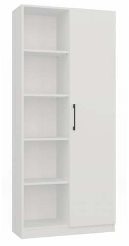 Regał biurowy Malwa RD-80 półotwarty nowoczesny 80 cm biały