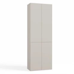 Szafka łazienkowa Nel DD-1K stojąca z koszem na pranie 60 cm kaszmir
