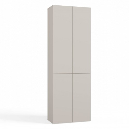 Szafka łazienkowa Nel DD-1K stojąca z koszem na pranie 60 cm kaszmir